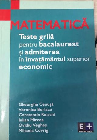 Matematica teste grila pentru bacalaureat