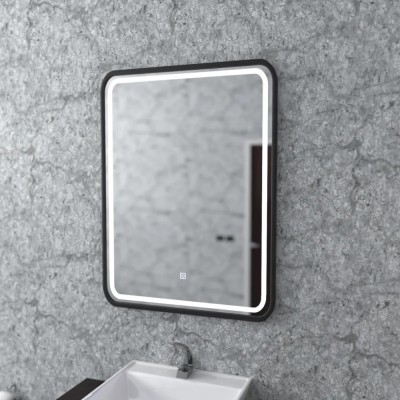 Oglinda LED Touch Konstantine Rama Neagra 60x80cm foto