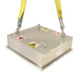 Separator magnetic bloc pentru fier, suspendat pentru benzi transportoare, 730 x 505 x 150 mm