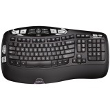 LOGITECH Wave Bluetooth ergonomic keyboard - GRAPHITE - US INTL &quot;920-012304&quot; (timbru verde 0.8 lei)