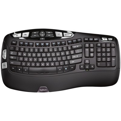 LOGITECH Wave Bluetooth ergonomic keyboard - GRAPHITE - US INTL &amp;quot;920-012304&amp;quot; (timbru verde 0.8 lei) foto
