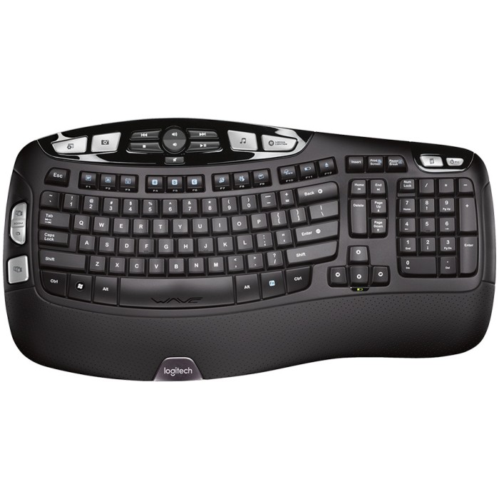 LOGITECH Wave Bluetooth ergonomic keyboard - GRAPHITE - US INTL &quot;920-012304&quot; (timbru verde 0.8 lei)