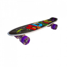 Placă skateboard cu roți silicon, led, Music Board