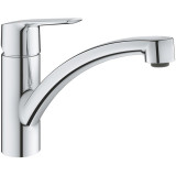 Baterie de bucatarie Grohe Start 30530002, 3/8&amp;#039;&amp;#039;, tip C, pipa medie, monocomanda, crom