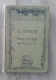 Seydlitz carte veche de geografie manual in limba germana Kleines Lehrbuch der Geographie 1903