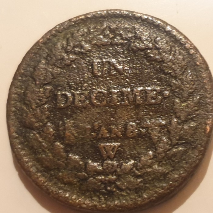 Franța 1 decime an 8 (1799) W /Lille