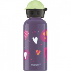 Bidon din aluminiu, Sigg, Glow in the dark Heartballons, 0.4l