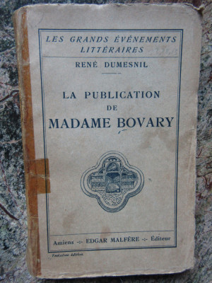 La Publication de Madame Bovary - Ren&amp;eacute; Dumesnil foto