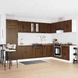 VidaXL Dulap de bucătărie cu ușă Lucca 2 pcs Maro 80 x 46 x 81.5 cm