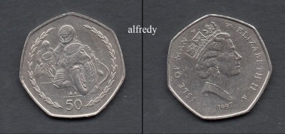 Insula Man, 1997 50 pence foto
