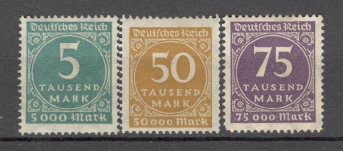 Deutsches Reich.1923 Cifra in rotund MD.108