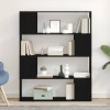 VidaXL Centru de divertisment Negru 100 x 24 x 124 cm Lemn compozit