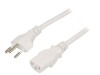Cablu IEC C13 3x1mm2 5m Alb 10A Mufă PVC