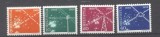 Switzerland 1952 Telecommunications Mi.566-569 MLH S.734, Nestampilat