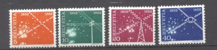 Switzerland 1952 Telecommunications Mi.566-569 MLH S.734