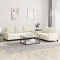 vidaXL Set de canapele cu perne, 2 piese, crem, catifea 3201524