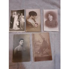 LOT CARTI POSTALE PERIOADA INTERBELICA, 4+1, 1 CIRCULATA SI 4 NECIRCULATE
