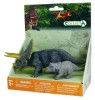 Set de 2 figurine pictate manual Triceratops cu pui 89312, Collecta
