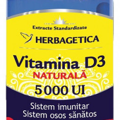 Vitamina d3 naturala 5000ui 60cps vegetale