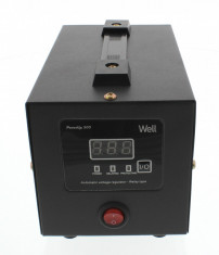 Stabilizator automat de tensiune cu releu 500VA, negru Well foto