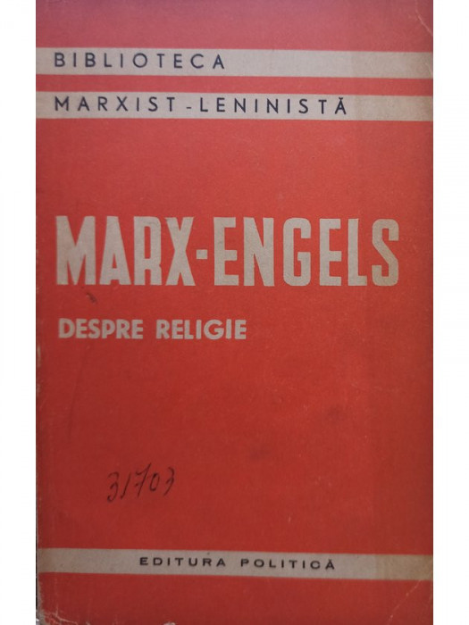 K. Marx, F. Engels - Despre religie (editia 1963)