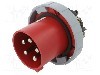 Conector alimentare AC, IEC 60309, IP69K, 0,125kA, 415V, 5 pini, AMPHENOL - 2CMA167204R1000
