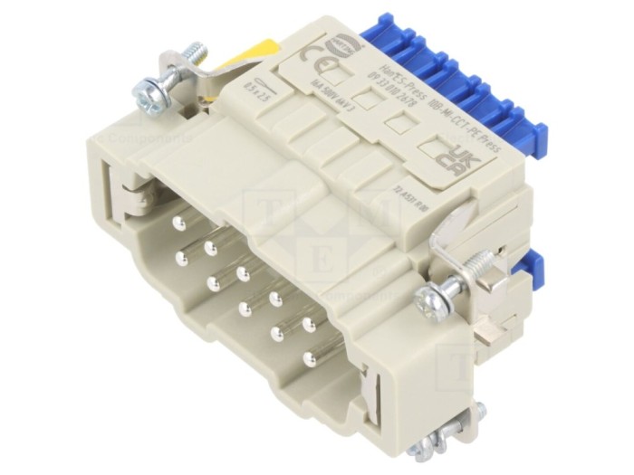 Conector HDC 10P, 500V, 16A