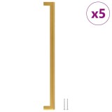 Manere de dulap, 5 buc., auriu, 320 mm, otel inoxidabil