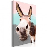 Cumpara ieftin Tablou - Curious Donkey (1 Part) Vertical 60x90 cm