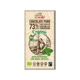 Ciocolata neagra si menta Bio 73% cacao, 100g, Chocolates Sole