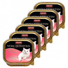 Pateu Animonda Vom Feinsten Adult Cats - cu inimă de curcan 6 x 100g