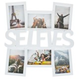 Rama foto &#039;&#039;Selfies&#039;&#039;, Neirini, Alb, 40 x 45 cm