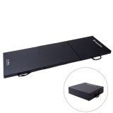 Saltea Gimnastica Pliabila inSPORTline Trifold 180x60x5 cm, Neagra, Fitness, Yoga, Pilates, Aerobic, Piele Eco, Portabila
