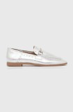 Answear Lab mocasini femei, culoarea argintiu, cu toc plat