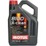 Ulei Motul 8100 X-Clean+ 5W40 5 litri , Protectie avansata E i performanta pentru motoare moderne