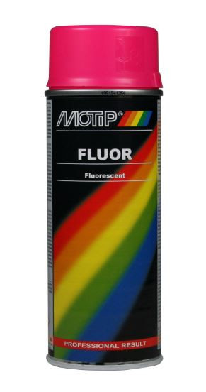 Spray Vopsea Fluorescenta Motip Fluorescent Paint, Roz, 400ml