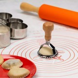 Forma pentru taiat ravioli, aluat galuste, inox-lemn, 6,5 x 10 cm, Kinghoff