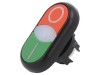 Comutator dublu 22mm IP66 roșu/verde
