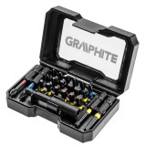 Set biti Graphite 23 piese, compact, pentru insurubare precisa