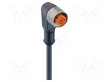 Cablu M12 4 PIN unghi 2m 30VAC 4A Lumberg Automation