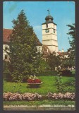 CPIB 24444 CARTE POSTALA - SIBIU. TURNUL SFATULUI, CIRCULATA, 1971, STAMPILE, TIMBRU