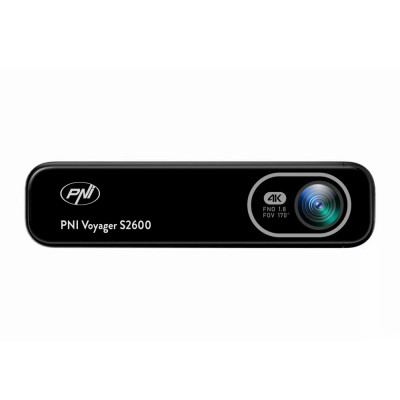 Camera auto DVR PNI Voyager S2600 WiFi 4K Ultra HD, fara display, functie Monitorizare parcare, G-sensor, inregistrare video si audio, alimentare 12V/ foto