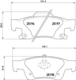 BREMBO P 37 016 PRIME LINE set placute frana,frana disc