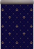 Traversa Bisericeasca Lotos 578-810, Latime 2m, Marime 200 x 300 cm, Albastru, Inaltime Fir 8 mm, Festonata Surfilata Tivita, Antialergica, Polipropil