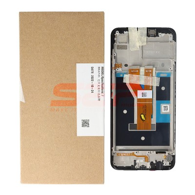 LCD+Touchscreen cu Rama Realme C11 2021 BLACK Service Pack foto