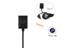 Nasture cu Camera Spion iUni SpyCam N130 HD, Night Vision, Cablu 2 metri, Adaptor foto