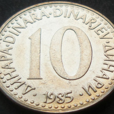 Moneda 10 DINARI / DINARA - RSF YUGOSLAVIA, anul 1985 *cod 1535 B