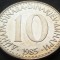 Moneda 10 DINARI / DINARA - RSF YUGOSLAVIA, anul 1985 *cod 1535 B