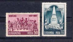 ROMANIA 1957 - 520 ANI DE LA RASCOALA DE LA BOBILNA - MNH - LP 445