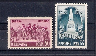 ROMANIA 1957 - 520 ANI DE LA RASCOALA DE LA BOBILNA - MNH - LP 445 foto